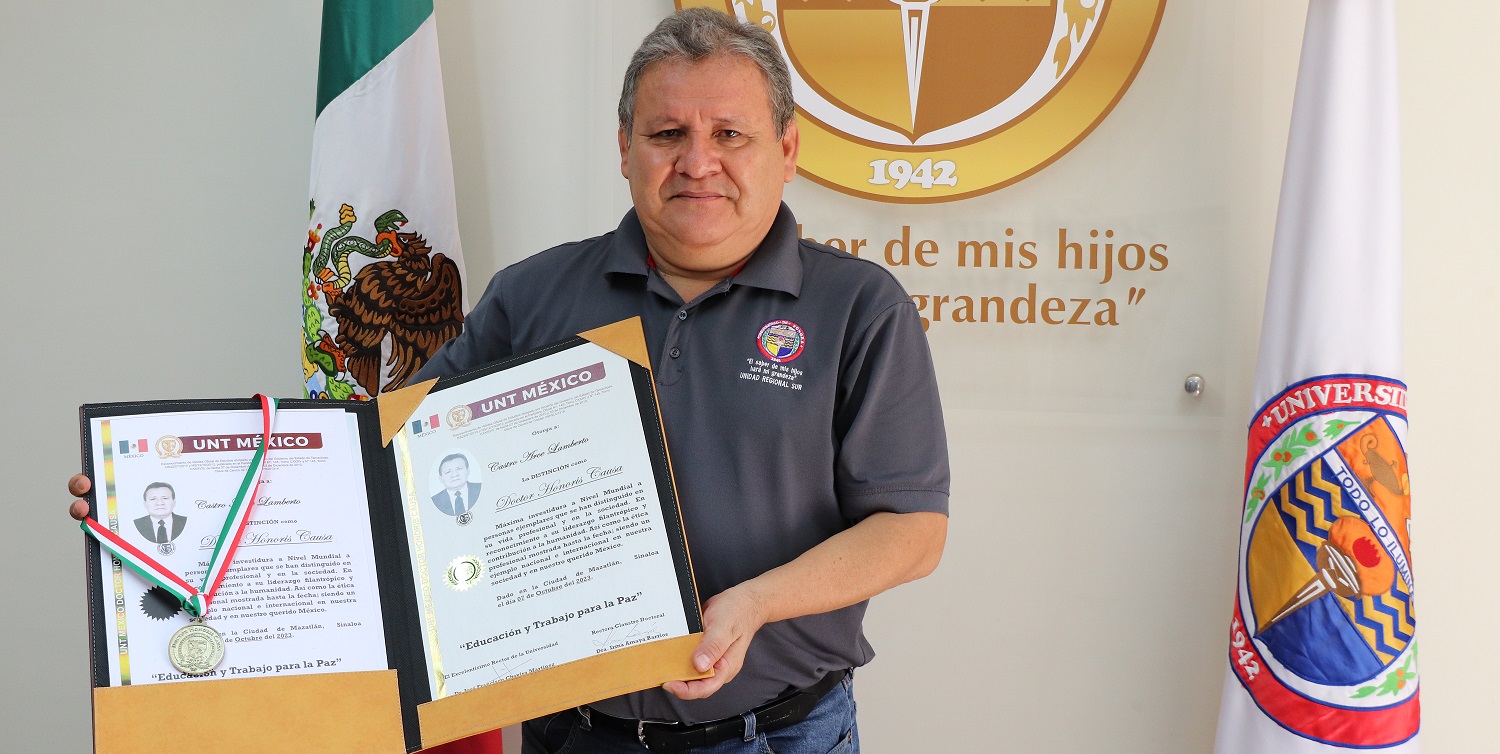 Inexplicable y grandioso recibir el Doctorado Honoris Causa: Lamberto Castro Arce