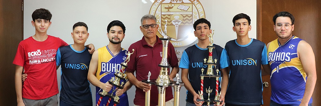 Equipo varonil de Unison Navojoa es tricampeón en la Liga Municipal de Voleibol